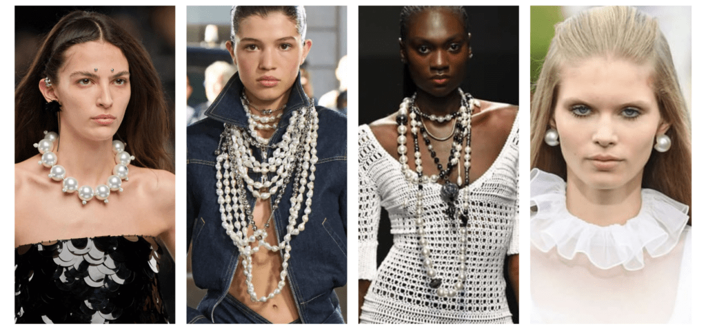tendance fashion week bijoux perle